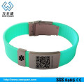 Factory directly wholesale cheap silicon custom silicone charm wrist bangle with engraved text